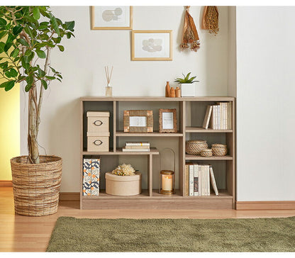 日本製 デザインシェルフ シェルラ 幅118.3 高さ85.1cm ワイドタイプ ツートン 書棚 本棚 シェルフ 収納ラック ディスプレイ収納 ディスプレイラック 木製 国産 シンプル 北欧 モダン おしゃれ(代引不可)