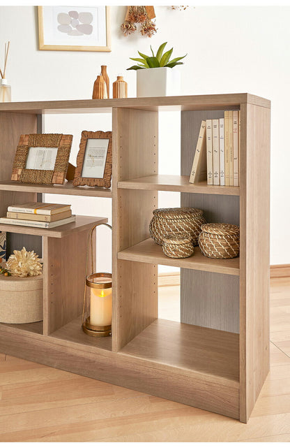 日本製 デザインシェルフ シェルラ 幅118.3 高さ85.1cm ワイドタイプ ツートン 書棚 本棚 シェルフ 収納ラック ディスプレイ収納 ディスプレイラック 木製 国産 シンプル 北欧 モダン おしゃれ(代引不可)