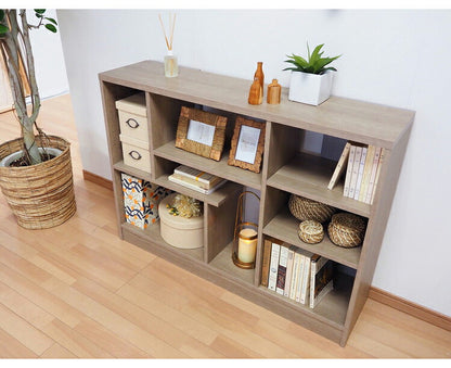 日本製 デザインシェルフ シェルラ 幅118.3 高さ85.1cm ワイドタイプ ツートン 書棚 本棚 シェルフ 収納ラック ディスプレイ収納 ディスプレイラック 木製 国産 シンプル 北欧 モダン おしゃれ(代引不可)