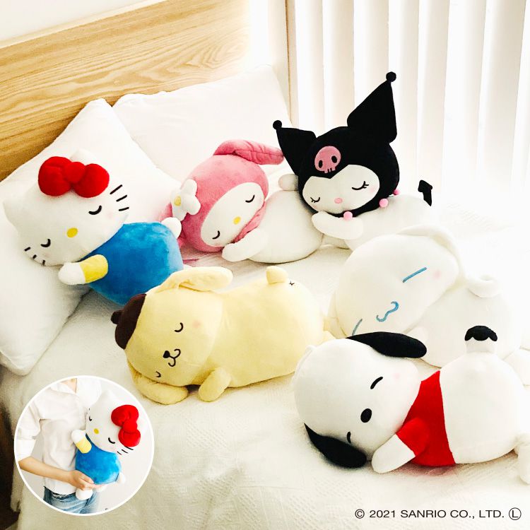 サンリオ すやすや 添い寝枕 22×42cm ハローキティ マイメロディ クロミ ポチャッコ ポムポムプリン シナモンロール キャラクター キッズ ジュニア 子供(代引不可)