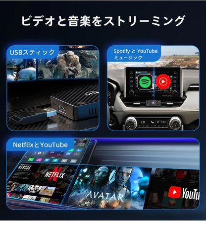 【正規代理店】Ottocast オットキャスト CA400-S Play2Video Pro ワイヤレス Car Play アダプター(代引不可)