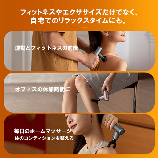 PHILIPS PPM7308DG メタル筋膜リリースガン 小型軽量 5段階調整可能 軽量 メタルボディ 持ち運び ジム オフィス 小型(代引不可)