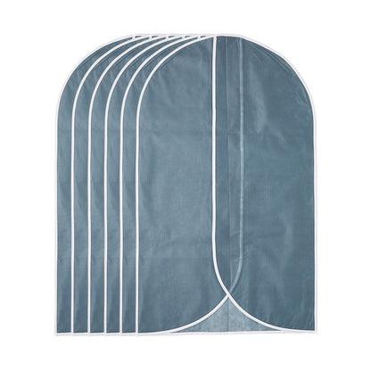 衣類カバー 洋服カバー 不織布 5枚組 ショート 通気性 ホコリよけ ハンガーカバー ハンガーラック 洋服掛け クローゼット スーツ ジャケット(代引不可)