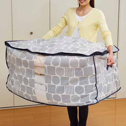 布団 収納袋 こたつ布団 収納ケース 北欧柄 窓付き 不織布 収納 保管 押入れ クローゼット 布団収納ケース 布団収納(代引不可)