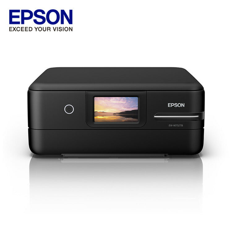エプソン エコタンク搭載モデル A4カラーインクジェット複合機 EW-M752TB ブラック EPSON 複合機 カラー モノクロ 写真 プリンター プリント 印刷 コピー インクジェット(代引不可)