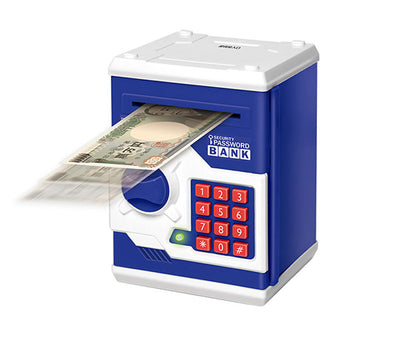 ATM おもちゃ 紙幣自動挿入 パスワードバンク 貯金箱 玩具 紙幣 お金