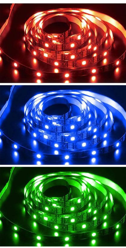 【10個セット】 LEDイルミネーションテープライト 5.0m テープ ライト パーティー 誕生日 飾り ライト 調色可能 取付簡単 切断可能 テレビ裏 おしゃれ 間接照明 ライトアップ DIY S03LT-009BK