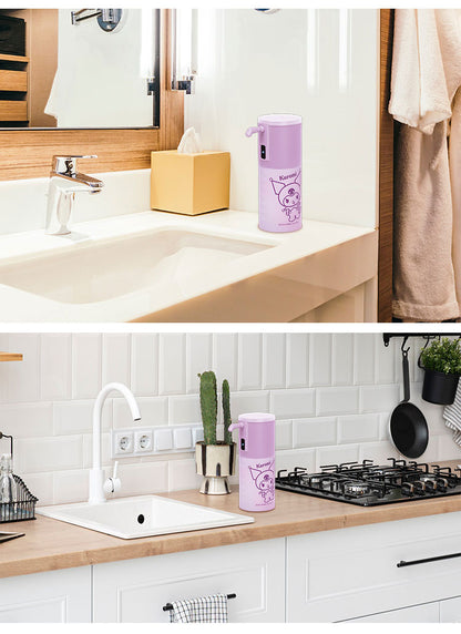 サンリオ オートソープディスペンサー 残量が分かる半透明 自動 ノータッチ 衛生的 泡 ハンドソープ 電池式 350ml ピーナッツ・クラブ SL05SR-001CN