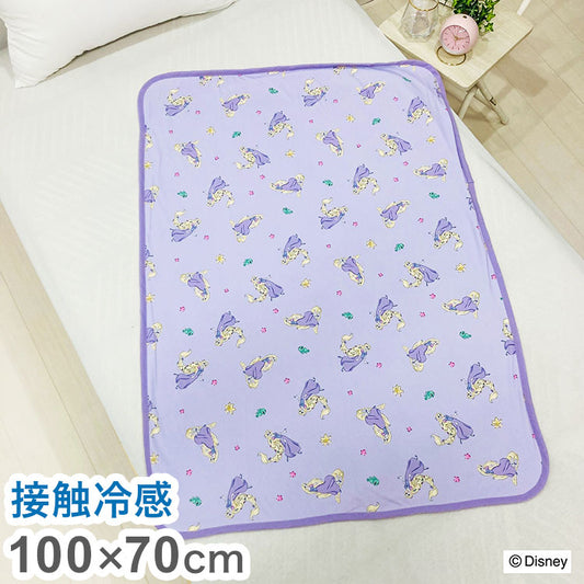 クールブランケット ラプンツェル 100×70cm リバーシブル パイル生地 接触冷感シリーズ ディズニー かわいい おしゃれ プレゼント ギフト お昼寝(代引不可)