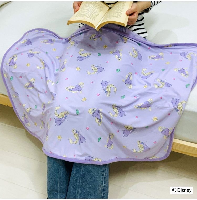 クールブランケット ラプンツェル 100×70cm リバーシブル パイル生地 接触冷感シリーズ ディズニー かわいい おしゃれ プレゼント ギフト お昼寝(代引不可)