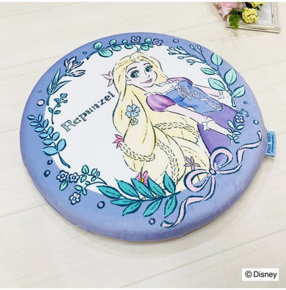 冷感シートクッション ラプンツェル 円形 クッション マイクロ生地 ふんわり 通年使用可 接触冷感シリーズ ディズニー かわいい おしゃれ プレゼント ギフト 座布団(代引不可)
