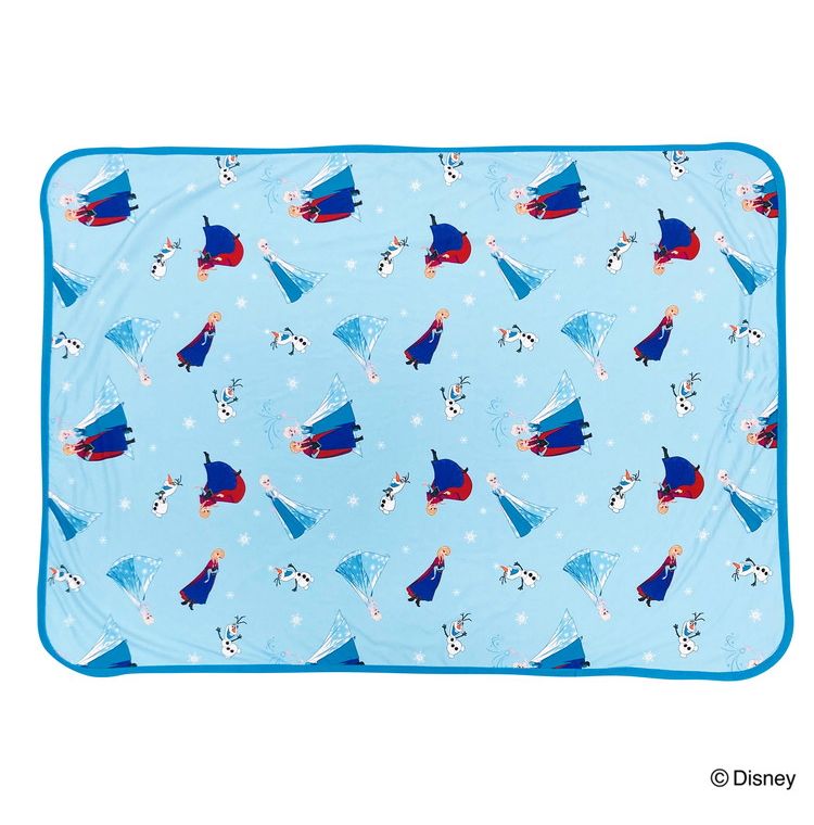 クールブランケット アナと雪の女王 100×70cm リバーシブル パイル生地 接触冷感シリーズ ディズニー かわいい おしゃれ プレゼント ギフト お昼寝 アナ エルサ オラフ(代引不可)