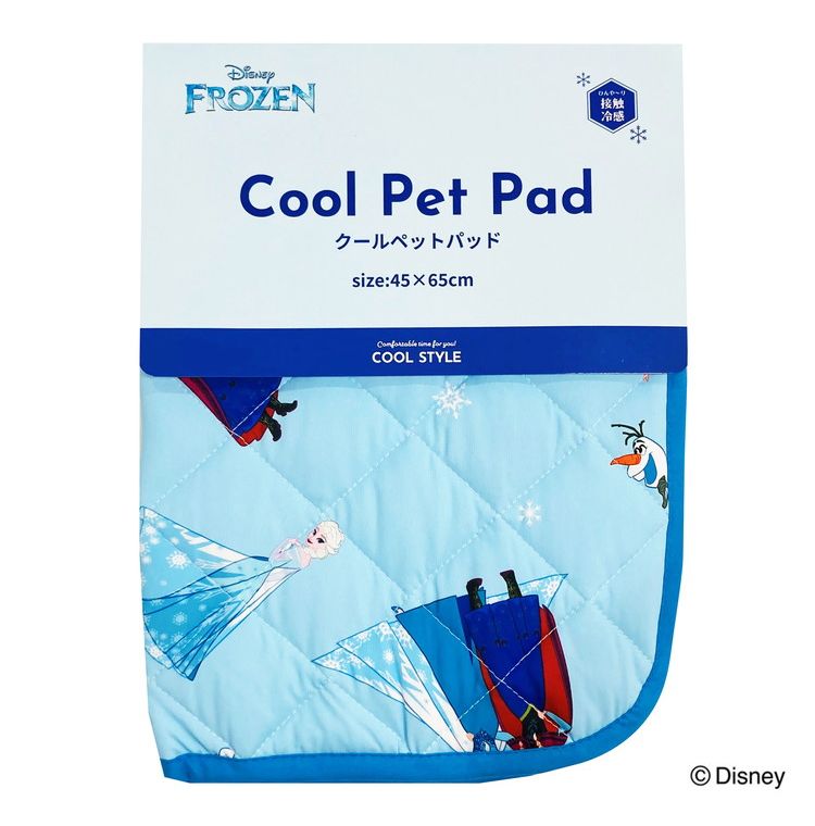 ペットマット アナと雪の女王 滑り止め加工 ペット用 接触冷感シリーズ ディズニー かわいい おしゃれ 涼しい プレゼント ギフト ペット 犬 猫 マット アナ エルサ オラフ(代引不可)