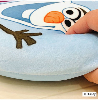 冷感シートクッション アナと雪の女王 円形 クッション マイクロ生地 ふんわり 通年使用可 接触冷感シリーズ ディズニー かわいい おしゃれ プレゼント ギフト 座布団 アナ エルサ オラフ(代引不可)