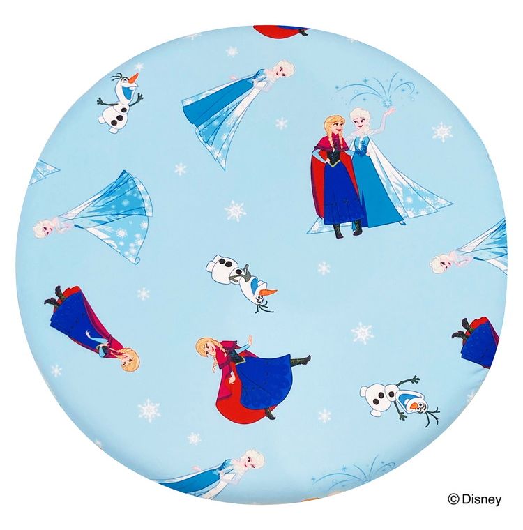 冷感シートクッション アナと雪の女王 円形 クッション マイクロ生地 ふんわり 通年使用可 接触冷感シリーズ ディズニー かわいい おしゃれ プレゼント ギフト 座布団 アナ エルサ オラフ(代引不可)