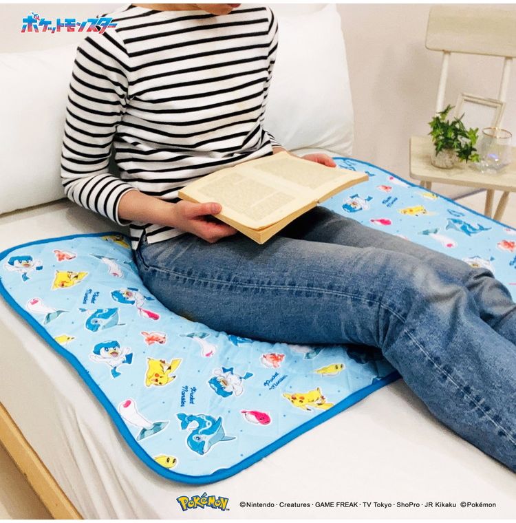 ちょこっと敷パッド ポケモン 敷きパッド 100×65cm 滑り止め加工 接触冷感シリーズ pokemon かっこいい おしゃれ プレゼント ギフト ごろ寝 お昼寝 マット ピカチュウ(代引不可)