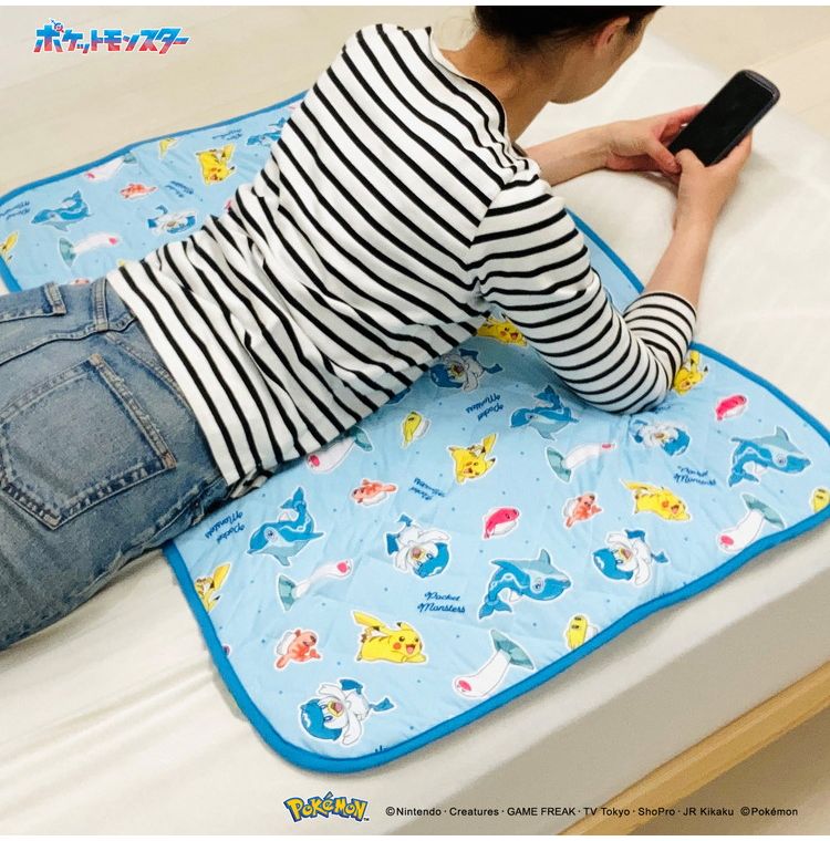 ちょこっと敷パッド ポケモン 敷きパッド 100×65cm 滑り止め加工 接触冷感シリーズ pokemon かっこいい おしゃれ プレゼント ギフト ごろ寝 お昼寝 マット ピカチュウ(代引不可)