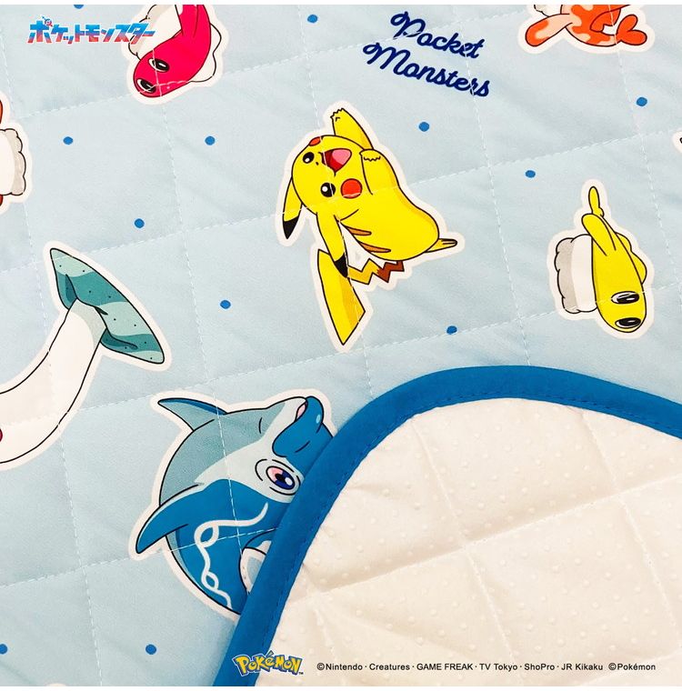 ちょこっと敷パッド ポケモン 敷きパッド 100×65cm 滑り止め加工 接触冷感シリーズ pokemon かっこいい おしゃれ プレゼント ギフト ごろ寝 お昼寝 マット ピカチュウ(代引不可)