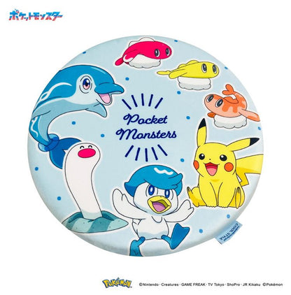 冷感シートクッション ポケモン 円形 クッション マイクロ生地 ふんわり 通年使用可 接触冷感シリーズ pokemon かっこいい おしゃれ プレゼント ギフト 座布団 ピカチュウ(代引不可)