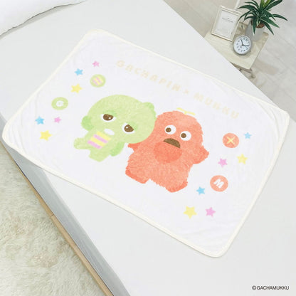 ひざ掛け ガチャピンムック キャラクター かわいい こども ジュニア 子ども キッズ プレゼント 贈り物 ギフト 男の子 女の子 クリスマス 誕生日 幼稚園 保育園 毛布 あったか(代引不可)