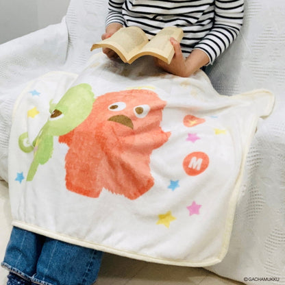 ひざ掛け ガチャピンムック キャラクター かわいい こども ジュニア 子ども キッズ プレゼント 贈り物 ギフト 男の子 女の子 クリスマス 誕生日 幼稚園 保育園 毛布 あったか(代引不可)