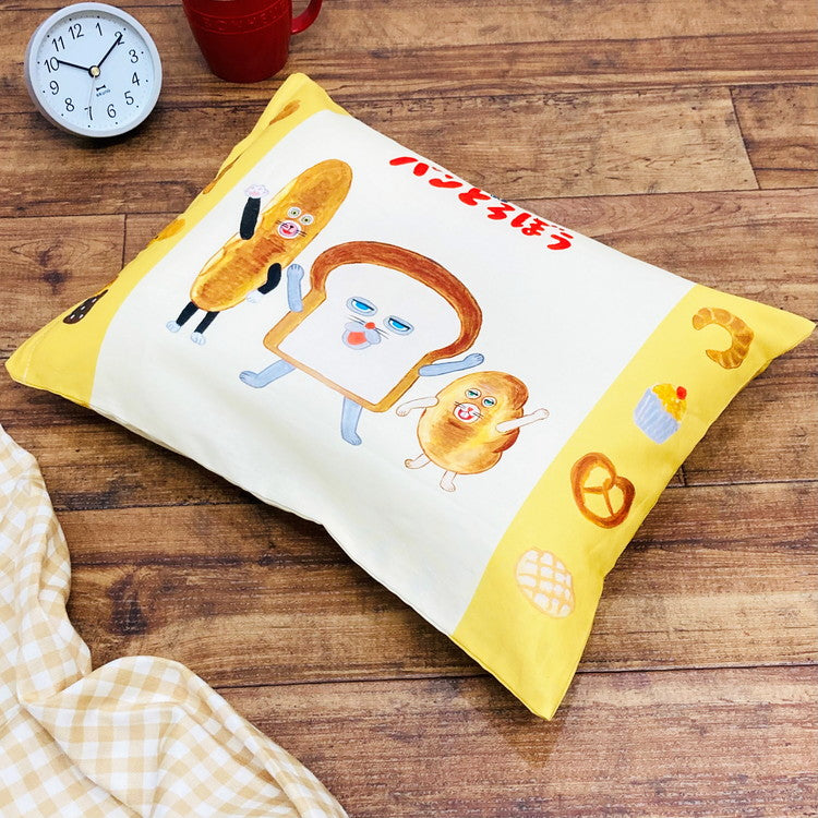 子供枕カバー パンどろぼう 絵本キャラクター かわいい おしゃれ ギフト プレゼント 贈り物 誕生日 キャラクター 子供 こども 子ども キッズ 枕 まくら マクラ ピロー(代引不可)