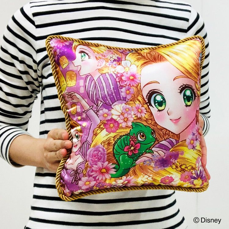 ディズニー ミニクッション ラプンツェル 中川翔子 (ラプンツェル アート コレクション BY 中川翔子) キャラクター プリンセス(代引不可)