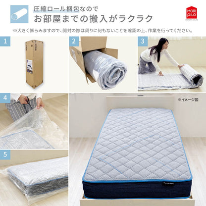 Carpediem カルペディエム 腰の事を考えた コイルスプリングマットレス Sウレタン ウレタンフォーム コイルマットレス スプリング セミダブル(代引不可)