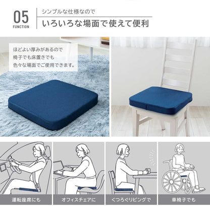 空気の上に座るクッション Air Seat Double Cushion モリシタ まるで雲の上で浮いているかのような独特な座り心地 高通気&高弾力3D樹脂ファイバー素材(代引不可)