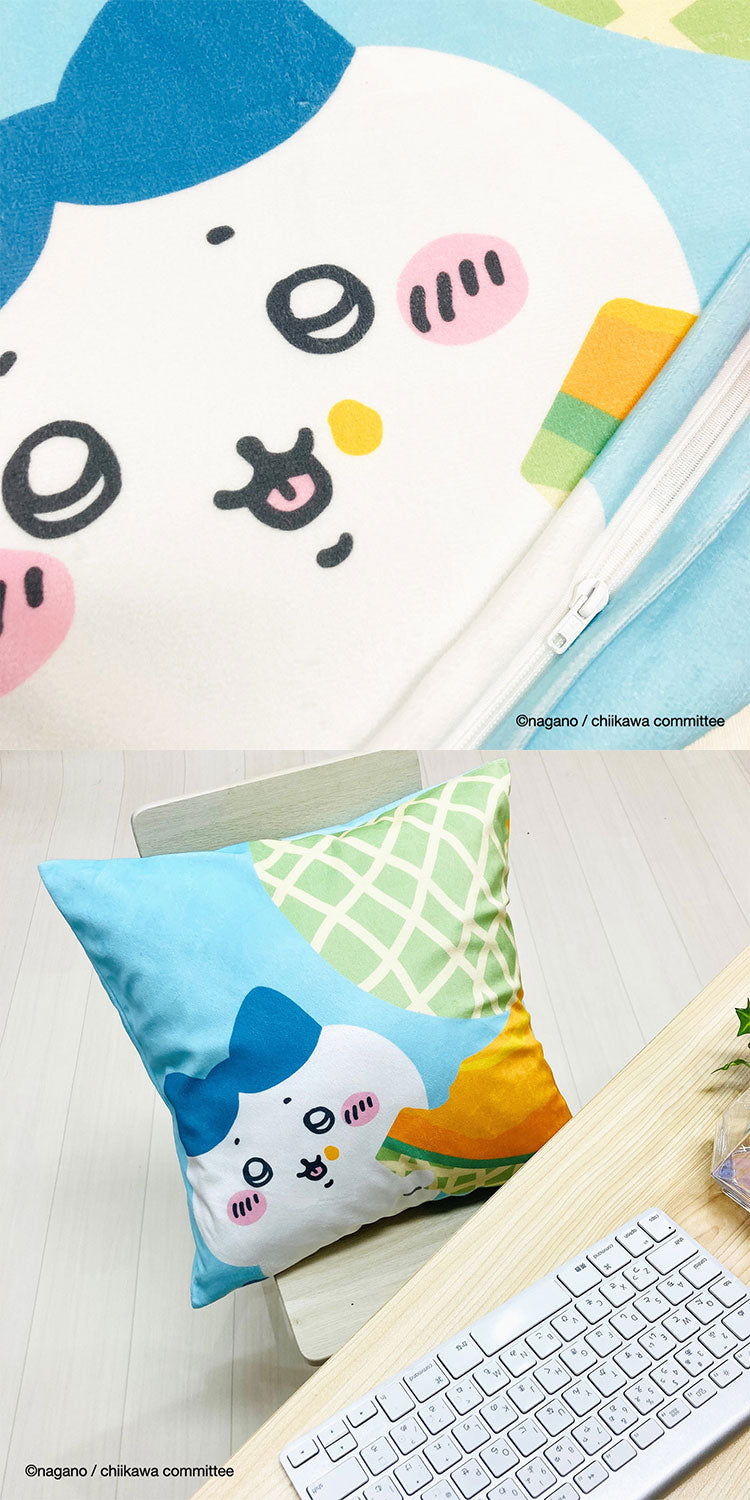 ちいかわ クッションカバー 45×45cm ちいかわ ハチワレ うさぎ モモンガ かわいい 可愛い フルーツ デザイン 果物 柄 カバー単品 プレゼント(代引不可)