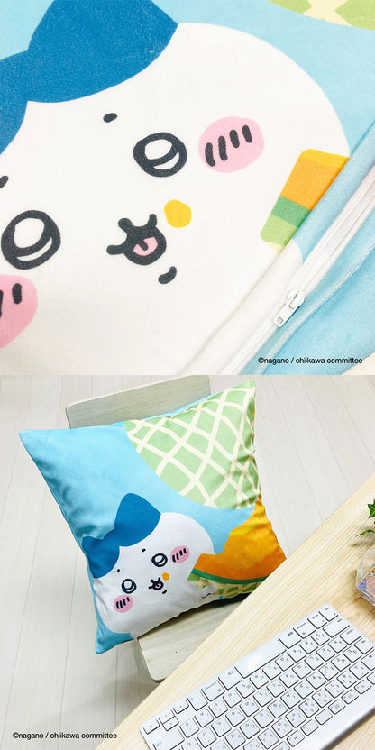 ちいかわ クッションカバー 45×45cm ちいかわ ハチワレ うさぎ モモンガ かわいい 可愛い フルーツ デザイン 果物 柄 カバー単品 プレゼント(代引不可)