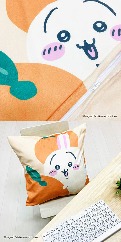 ちいかわ クッションカバー 45×45cm ちいかわ ハチワレ うさぎ モモンガ かわいい 可愛い フルーツ デザイン 果物 柄 カバー単品 プレゼント(代引不可)