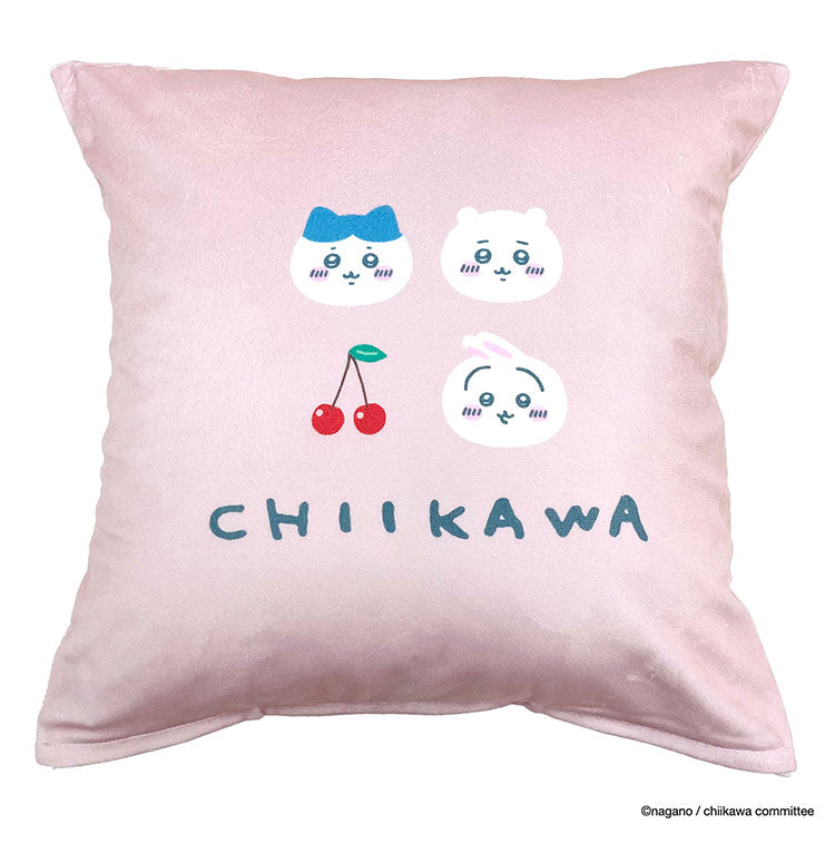 ちいかわ クッションカバー 45×45cm ちいかわ ハチワレ うさぎ モモンガ かわいい 可愛い フルーツ デザイン 果物 柄 カバー単品 プレゼント(代引不可)