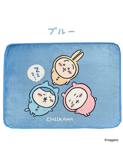 ちいかわ ひざ掛け ブランケット 70×100cm 郎 ちいかわ ハチワレ うさぎ ラーメン「郎」 毛布 ふわふわ フランネル 防寒 肌掛け ひざかけ かわいい 可愛い キャラクター