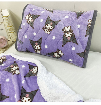 フランネル 枕パッド プー クロミ ハローキティ マイメロディ マイメロ キャラクター かわいい こども ジュニア 子ども キッズ プレゼント 贈り物 ギフト 男の子 女の子 クリスマス 誕生日(代引不可)
