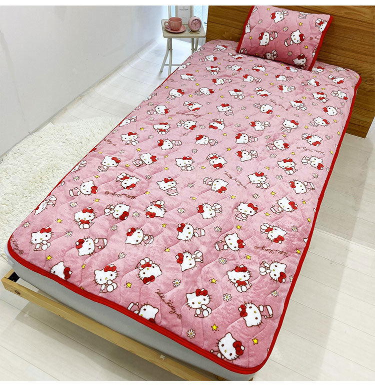 フランネル 敷パッド プー クロミ ハローキティ マイメロディ マイメロ キャラクター かわいい こども ジュニア 子ども キッズ プレゼント 贈り物 ギフト 男の子 女の子 クリスマス 誕生日(代引不可)