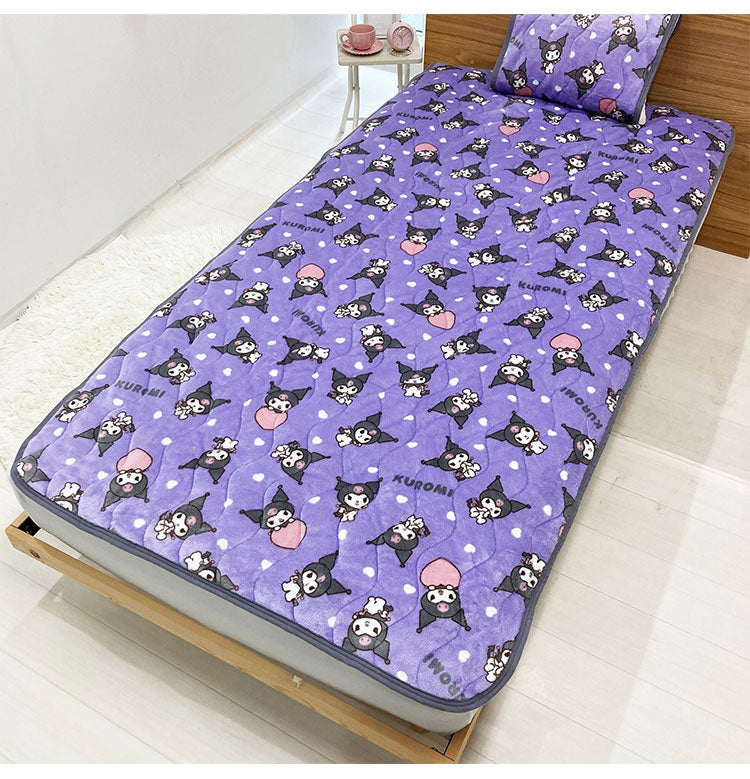 フランネル 敷パッド プー クロミ ハローキティ マイメロディ マイメロ キャラクター かわいい こども ジュニア 子ども キッズ プレゼント 贈り物 ギフト 男の子 女の子 クリスマス 誕生日(代引不可)