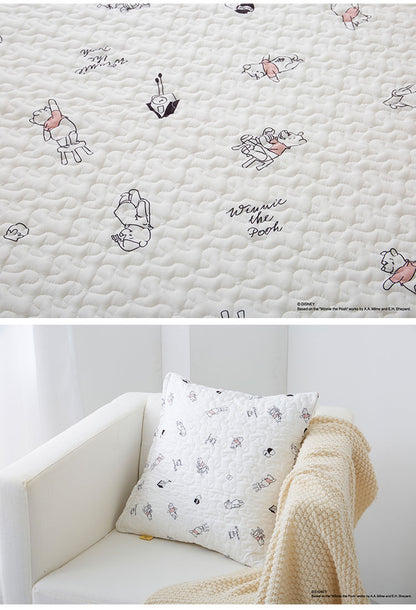 ディズニー クッションカバー 45×45cm イブル 韓国インテリア ミッキーマウス プーさん 洗える ファスナー式 可愛い かわいい キャラクター Disney(代引不可)