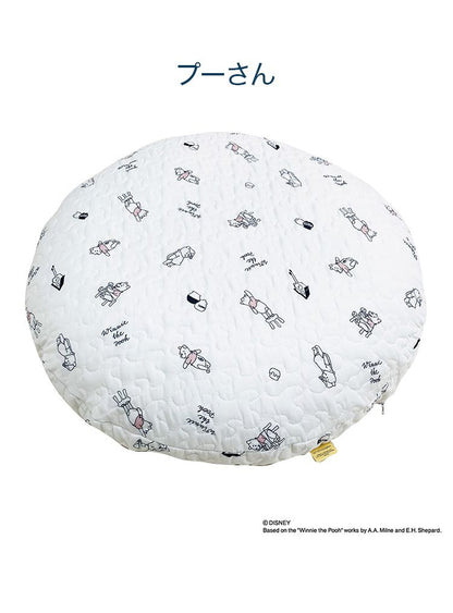 ディズニー ラウンドクッション 円形 55cm イブル 韓国インテリア ミッキーマウス プーさん 丸型 クッション 座布団 可愛い かわいい キャラクター Disney(代引不可)