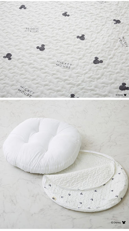 ディズニー ラウンドクッション 円形 55cm イブル 韓国インテリア ミッキーマウス プーさん 丸型 クッション 座布団 可愛い かわいい キャラクター Disney(代引不可)