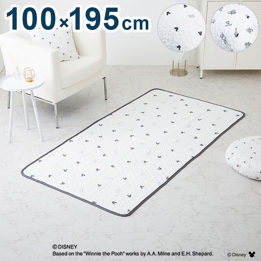 ディズニー アクセントラグ 100×195cm イブル 韓国インテリア ミッキーマウス プーさん ラグ マット カーペット 可愛い かわいい キャラクター Disney(代引不可)