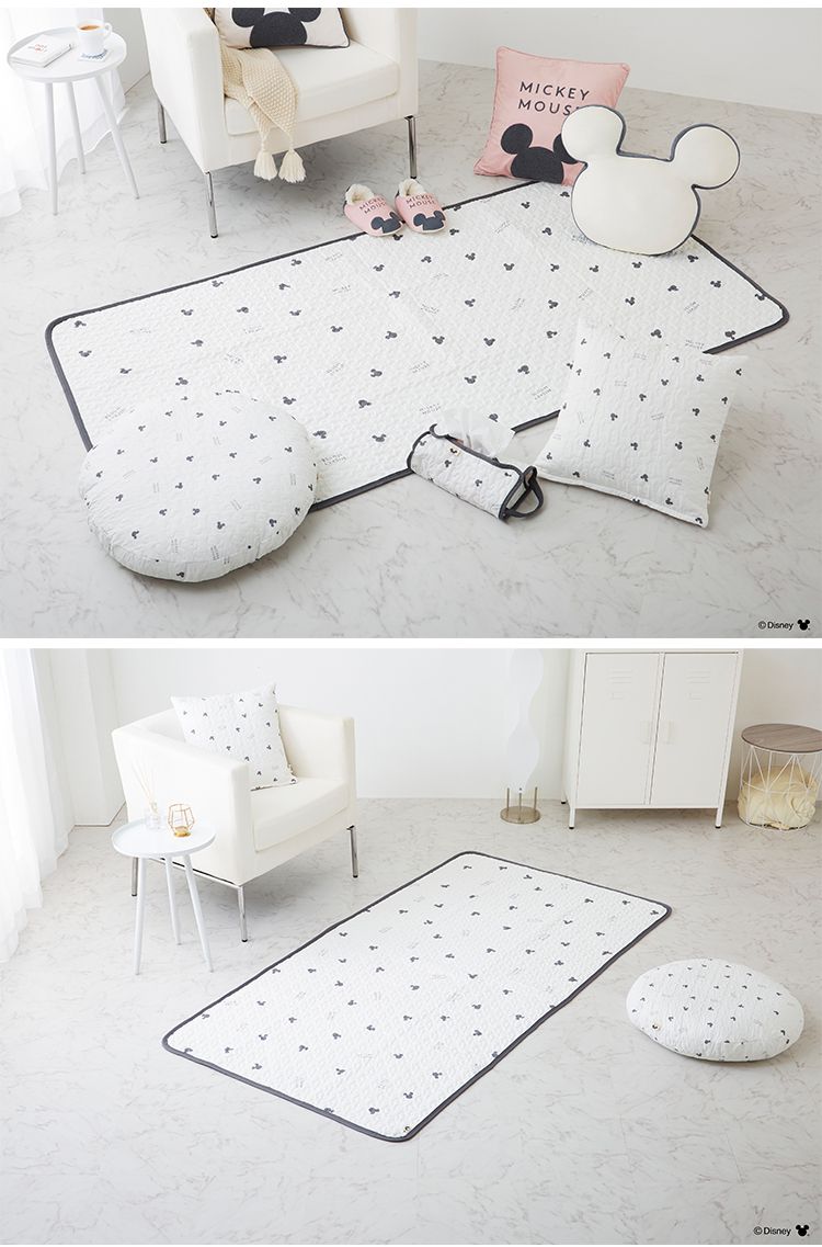 ディズニー アクセントラグ 100×195cm イブル 韓国インテリア ミッキーマウス プーさん ラグ マット カーペット 可愛い かわいい キャラクター Disney(代引不可)
