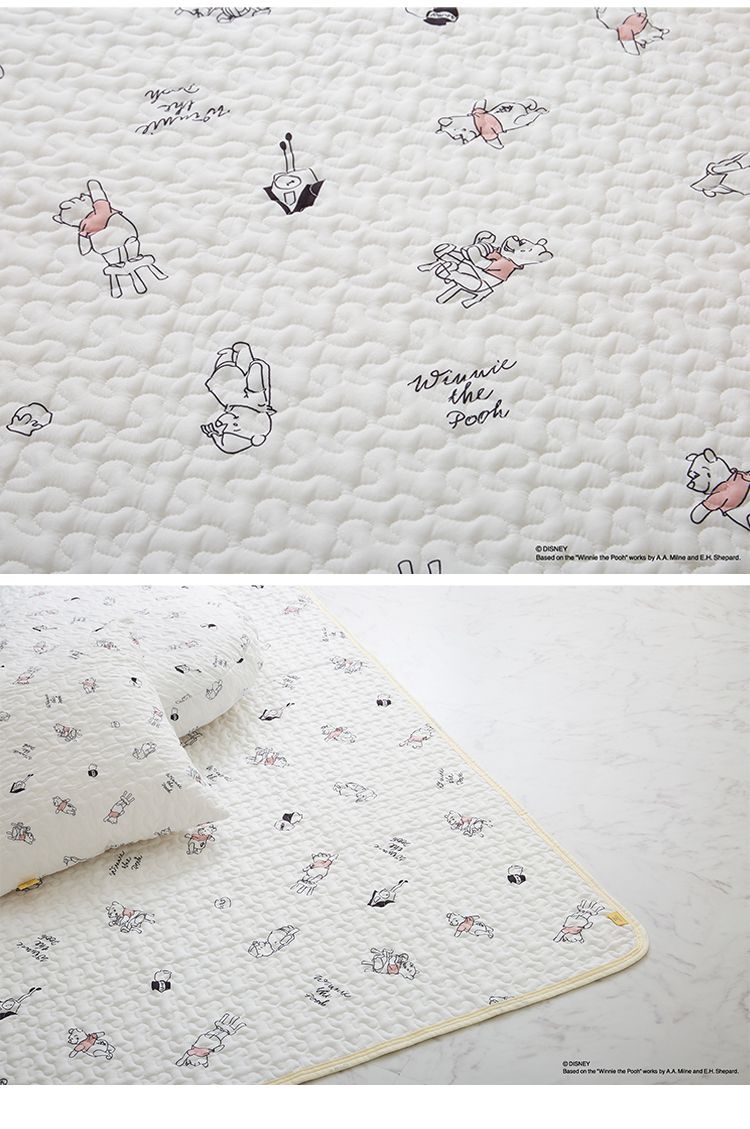 ディズニー アクセントラグ 100×195cm イブル 韓国インテリア ミッキーマウス プーさん ラグ マット カーペット 可愛い かわいい キャラクター Disney(代引不可)