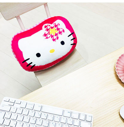 ハローキティ クッション ダイカットクッション カオハナ サンリオ モリシタ インテリア キャラクター グッズ シネマコレクション かわいい 枕 抱き枕 クッション(代引不可)
