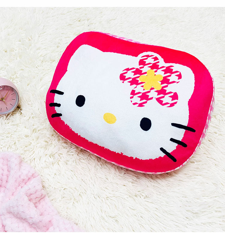 ハローキティ クッション ダイカットクッション カオハナ サンリオ モリシタ インテリア キャラクター グッズ シネマコレクション かわいい 枕 抱き枕 クッション(代引不可)
