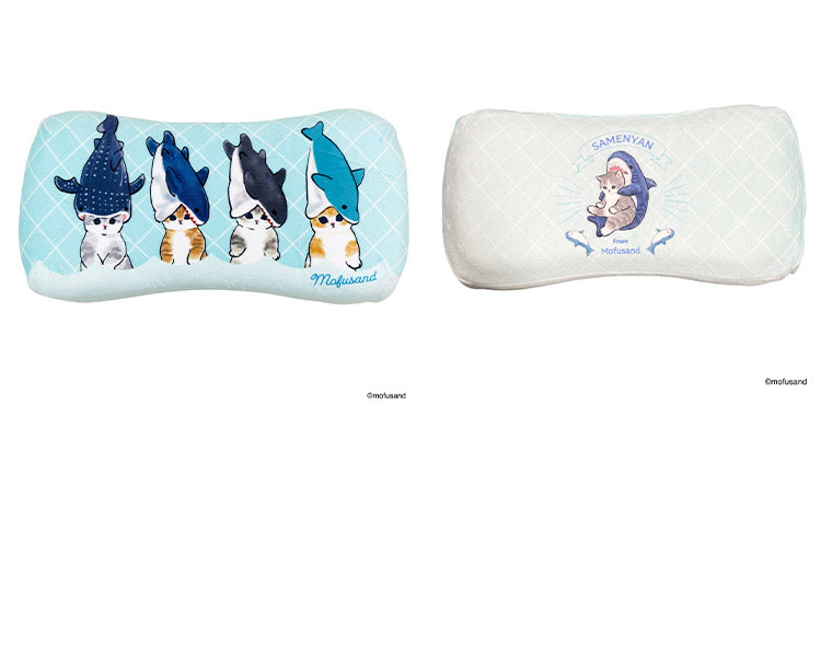 mofusand ミニリラックスピロー サメにゃん アイスにゃん はちにゃん 腰枕 背当てクッション 可愛い かわいい キャラクター もふさんど モフサンド(代引不可)