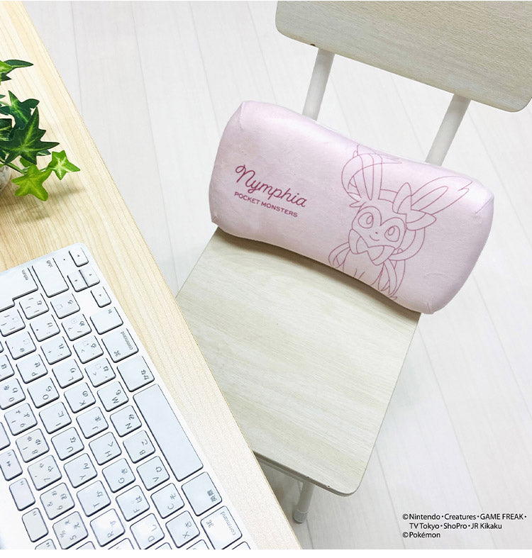 ポケモン ミニリラックスピロー ピカチュウ イーブイ カビゴン ニンフィア パステルシリーズ 腰枕 背当てクッション 可愛い かわいい Pokemon キャラクター(代引不可)