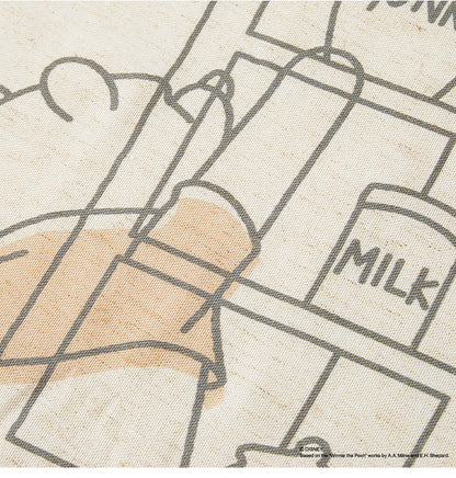 ディズニー のれん 幅85 丈150 ミッキーマウス くまのプーさん ベージュ ピンク 間仕切り カーテン のれん 可愛い かわいい Disney キャラクター(代引不可)