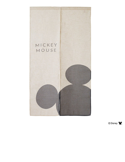 ディズニー のれん 幅85 丈150 ミッキーマウス くまのプーさん ベージュ ピンク 間仕切り カーテン のれん 可愛い かわいい Disney キャラクター(代引不可)