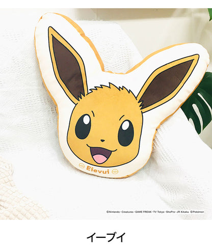 ポケットモンスター ダイカットクッション ピカチュウ イーブイ ゲンガー ヤドン ポッチャマ もちもちフェイスクッション ポケモン キャラクター 可愛い かわいい プレゼント(代引不可)